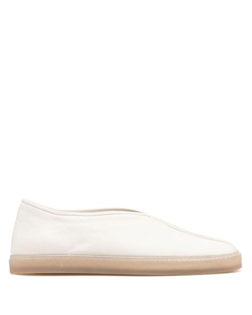 Lemaire Piped Slip-On-Sneakers in White für Herren