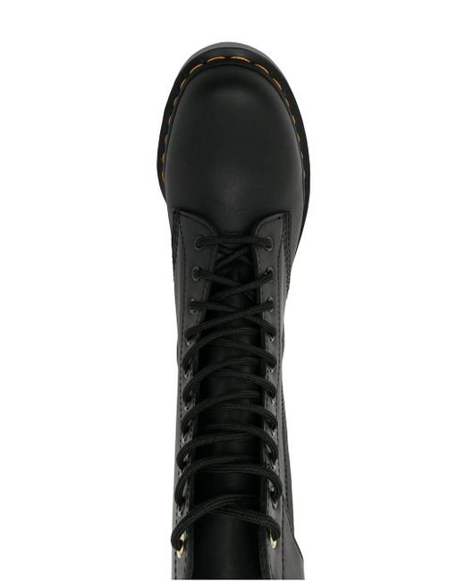 Yohji Yamamoto X Dr. Martens 1490 Hidden Zip Yy Leather Boots in Black for  Men | Lyst