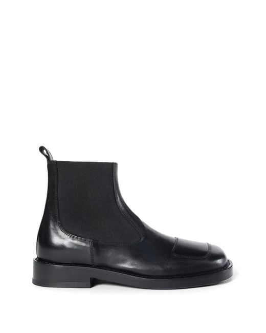 Ann Demeulemeester Black Nappa Leather Boots for men