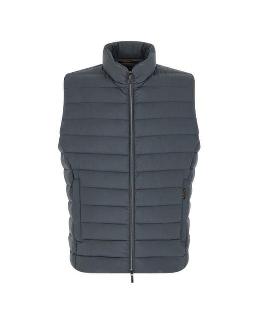 Moorer Blue Calaf-S3 Quilted Gilet for men