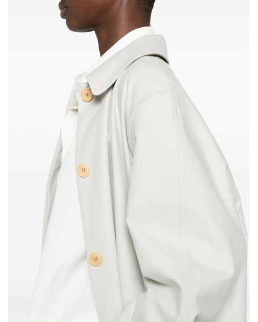 The Row White Single-Breasted Coat