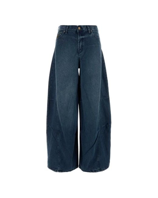 Lois Blue Area Wide-Leg Jeans