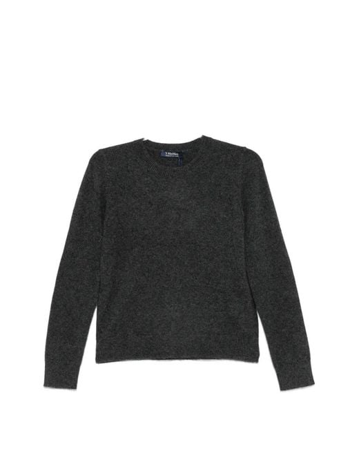 Max Mara Black Crew-Neck Sweater