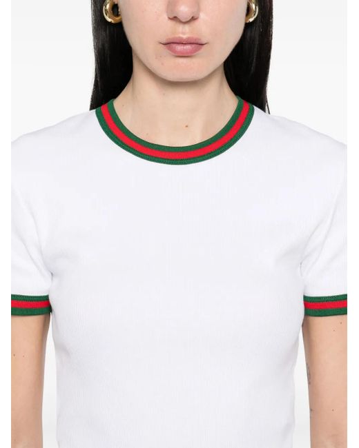 Gucci Wenトリム Tシャツ White