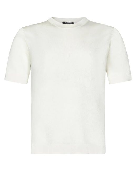 Franzese Collection White Stefano De Martino T-Shirt for men
