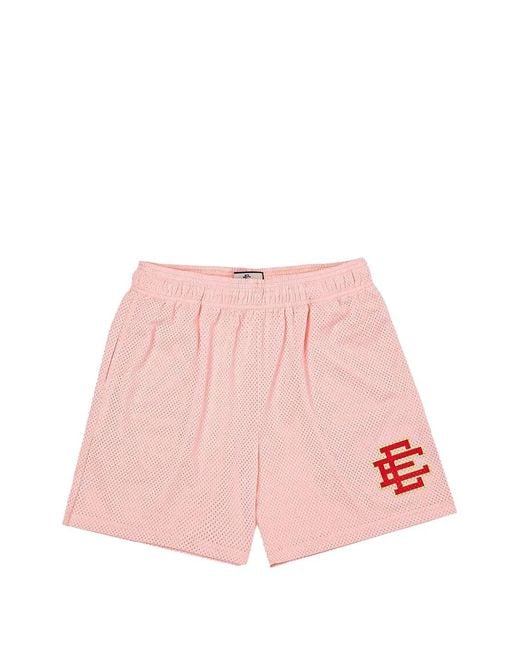 Eric Emanuel Pink Ee Basic Mesh Shorts for men