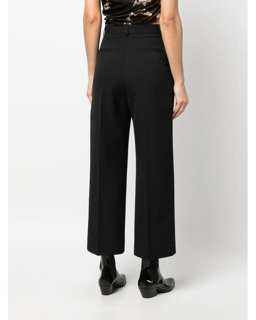 Acne Cropped Broek in het Black