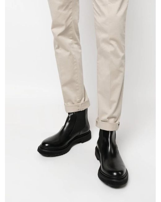 Dondup White Slim-Fit Chino Trousers for men