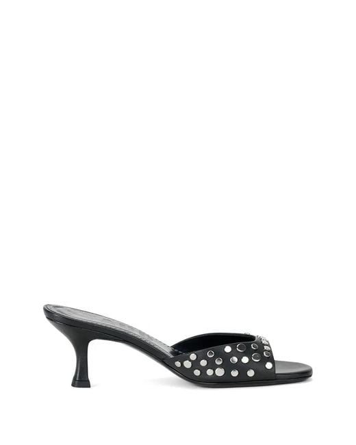 Staud White Brigitte Studded Brigitte Sandals