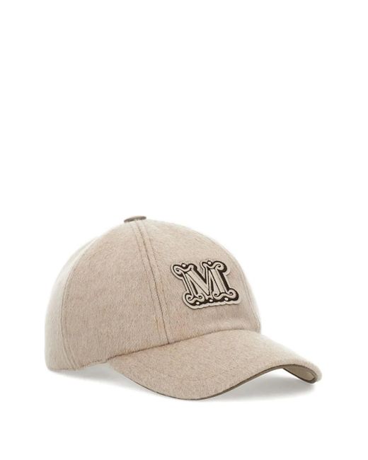 Max Mara Natural Logo-Patch Baseball Cap