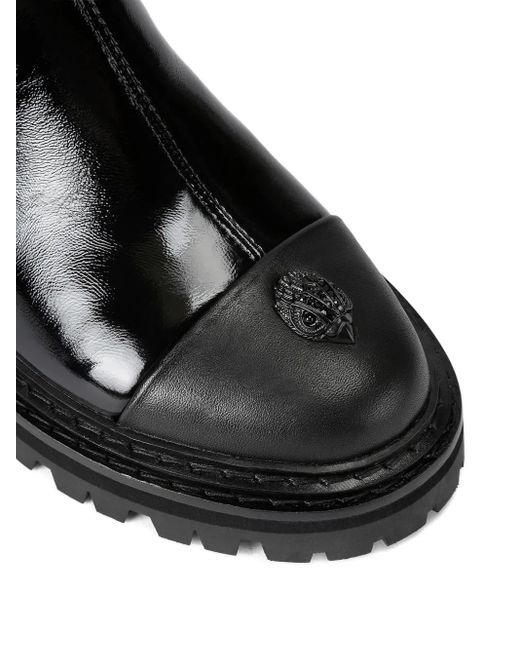 Kurt Geiger Black Leather Sloane Chelsea Boots