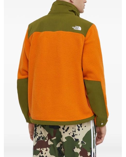 The North Face Orange Colour-Block Zip Jacket for men