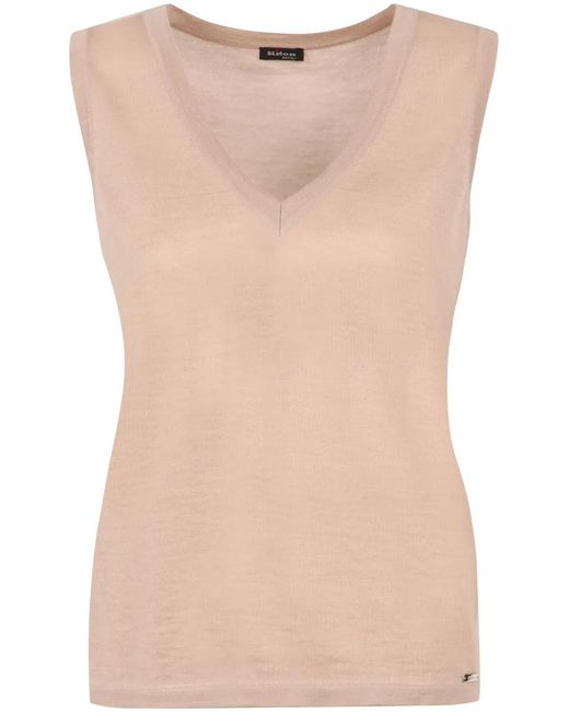 Kiton Tanktop in het Natural
