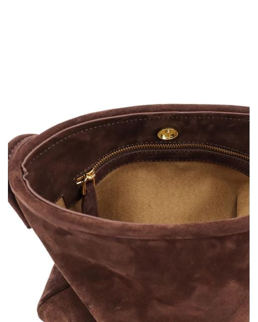 MANU Atelier Brown Fidéle Suede Cross Body Bag