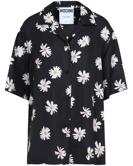 Moschino Blue Short Sleeve Shirt