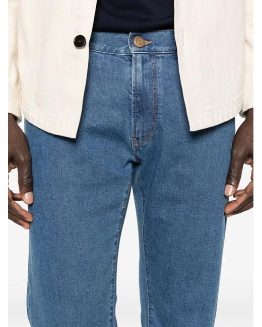 Giorgio Armani Blue Jean À Coupe Cinq Poches for men