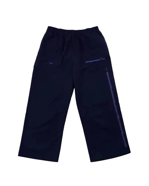 Travis Scott Blue X Fragment X Nike Tokyo Logo-Print Trousers for men