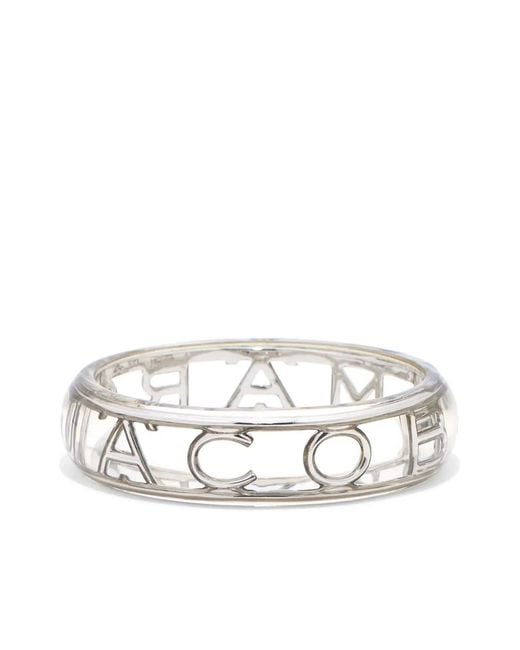Marc Jacobs White The Logo Bangle