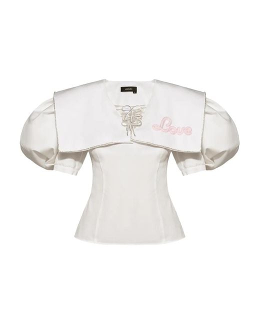 Anouki Shirt Met Borduurwerk in het White