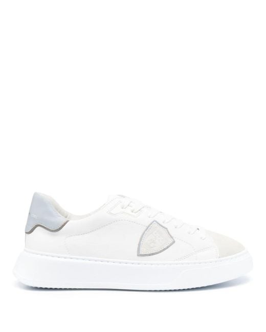 Philippe Model White Temple Leather Sneakers for men