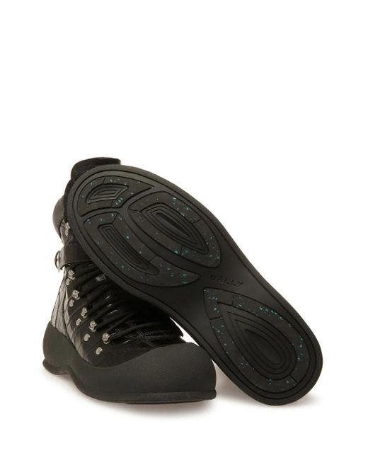 Bally Black Clyff Crocodile-Embossed Boots for men