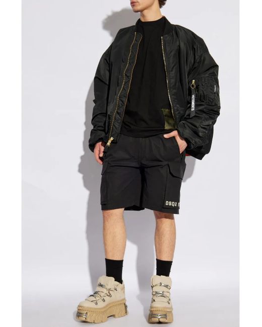 DSquared² Black T-Shirts And Polos for men