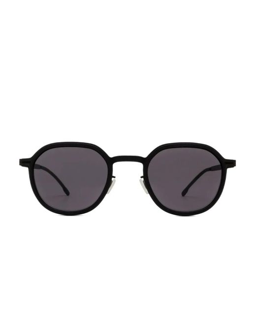 Mykita Black Sonnenbrille mit rundem Gestell