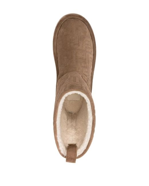 Fendi Brown Chic Low Boots For