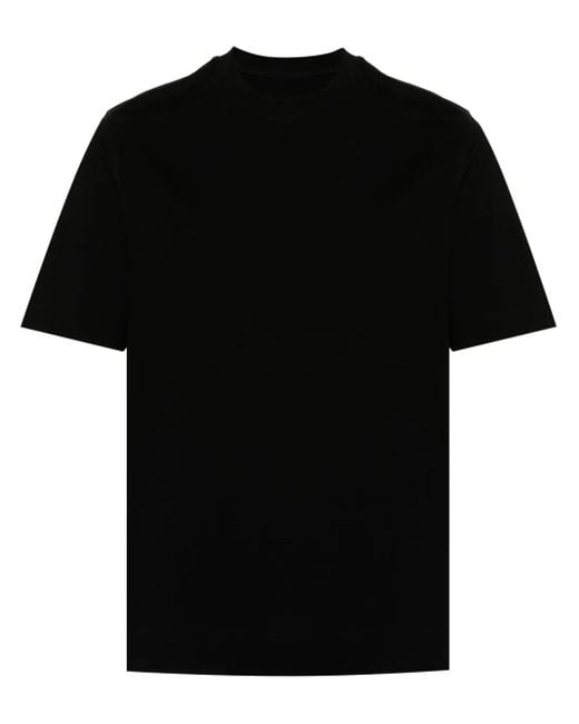 Circolo 1901 Black Crew-Neck Piqué T-Shirt for men