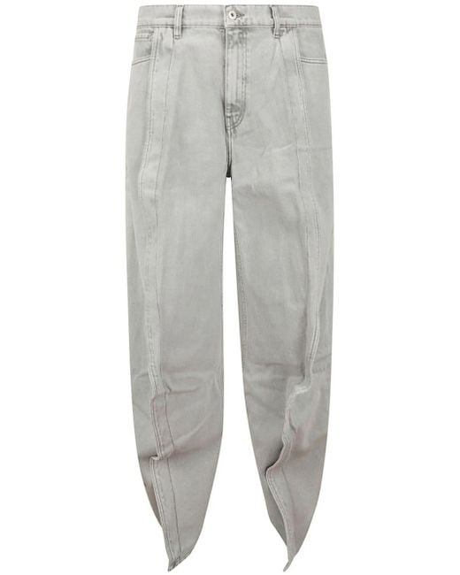 Y. Project Weite Jeans mit Rüschen in Gray für Herren