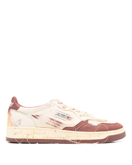 Autry Sneakers Mit Regenbogen-Einsätzen in Pink für Herren