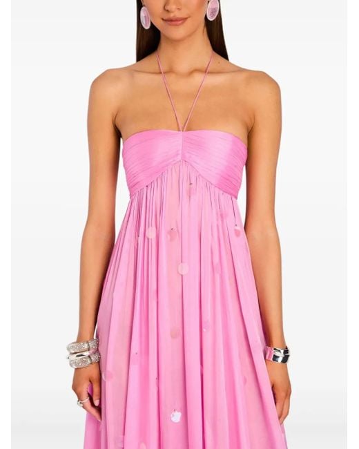Mathilde dress retroféte de color Pink