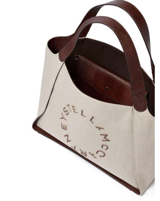 Stella McCartney Natural Appliqué-logo Tote Bag