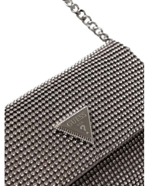 Guess Gray Mini Zalina Shoulder Bag