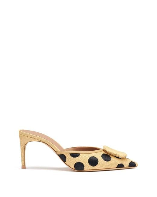 Malone Souliers Metallic Mules Mona À Pois