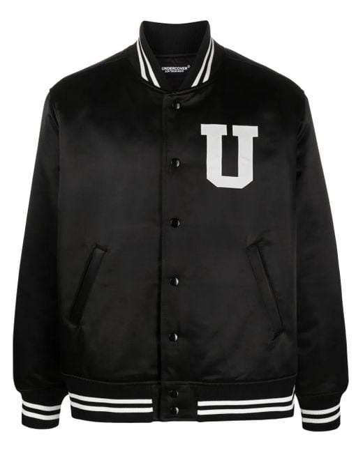 Undercover Black Cotton Bomber Jacket for men