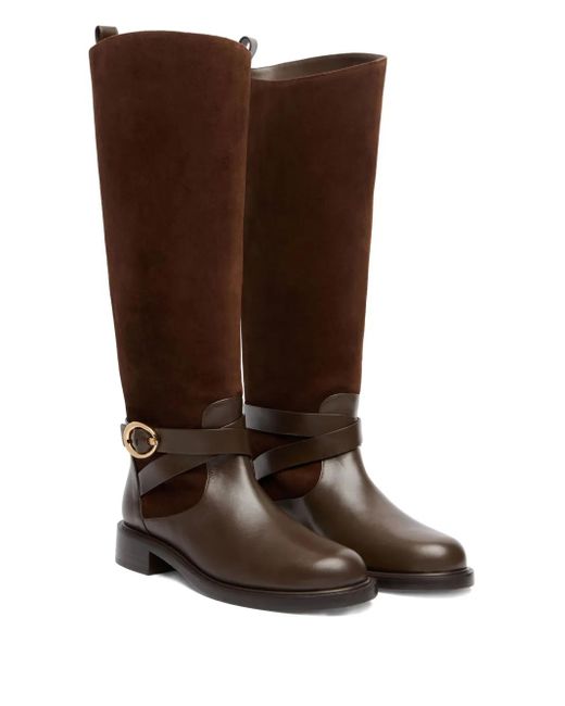 Stuart Weitzman Brown Benni Riding Boots