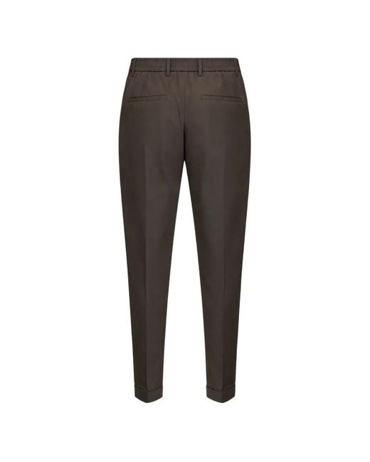 D4.0 Gray Pantalon Plissé À Taille Élastique for men