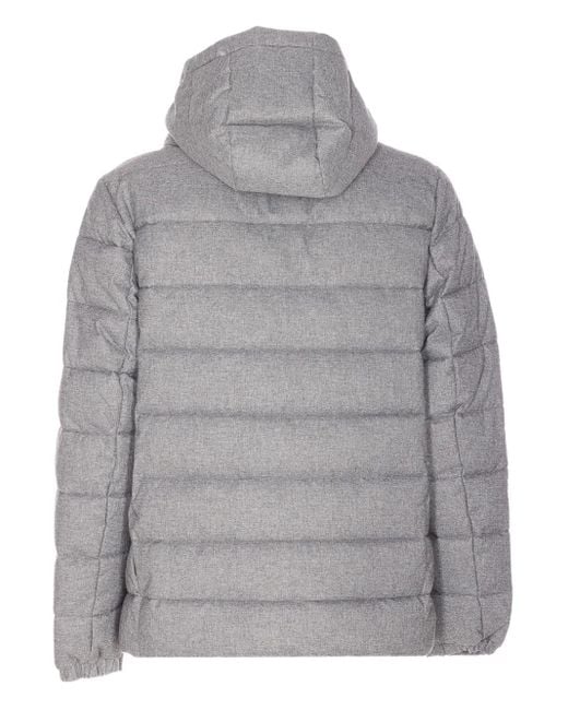 Save The Duck Gray Zip Removable-Hood Jacket for men