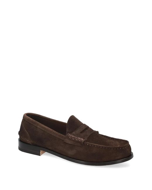 Premiata Brown Suede Loafers for men
