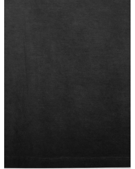 Thom Krom Black Crewneck Short-Sleeved T-Shirt for men