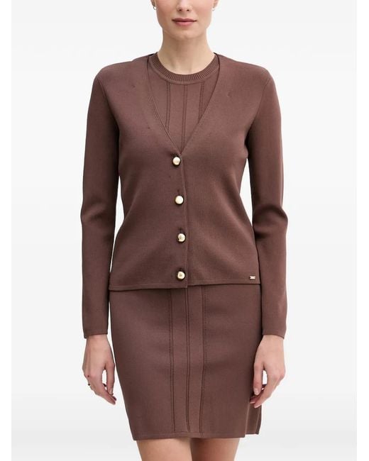 GAUDI Brown Buttoned Cardigan