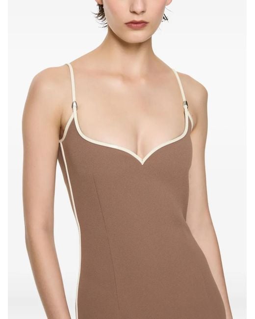 Paris Georgia Brown Heart Midi Dress