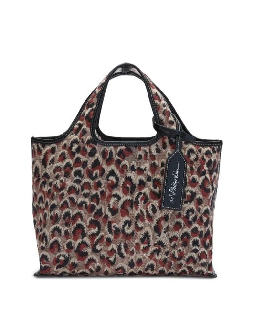 3.1 Phillip Lim Natural Leopard-Print Tote Bag