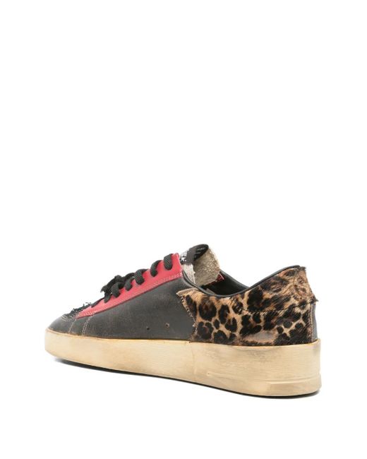 Golden Goose Deluxe Brand Black Panelled Sneakers for men