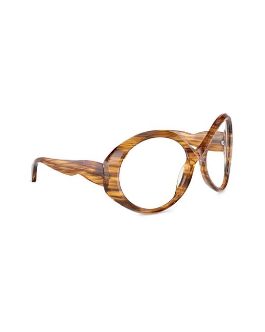 Alain Mikli Brown Round-Frame Sunglasses