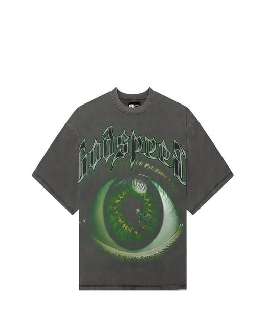 Godspeed Green Graphic-Print T-Shirt for men