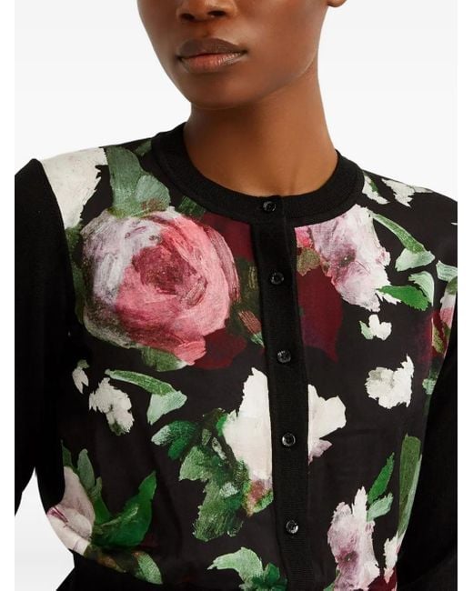 Erdem フローラル カーディガン Green