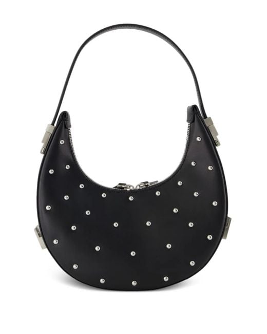 OSOI Black Schultertasche mit Nieten