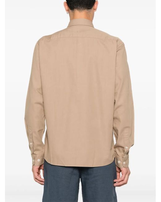 Marc O' Polo Natural Embroidered-Logo Shirt for men
